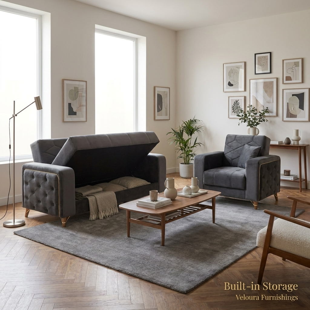 Vienna Velvet Sofa Set