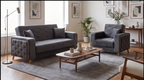 Vienna Velvet Sofa Set