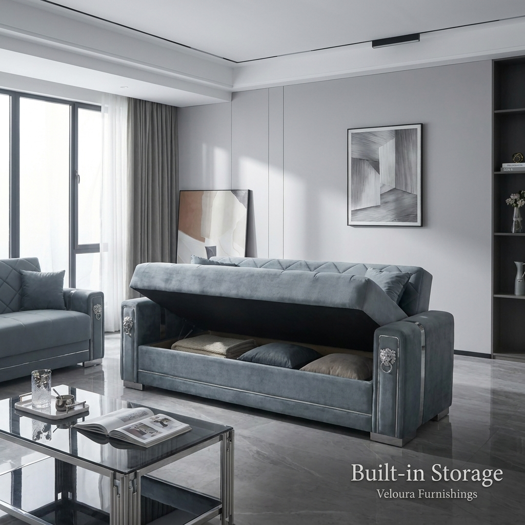 Berlin Velvet Sofa Set