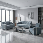 Berlin Velvet Sofa Set